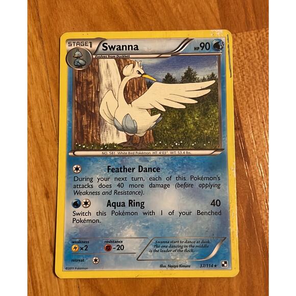 Swanna Pokémon Card‎ - Picture 1 of 2